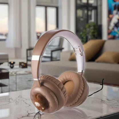 Labubu Wireless Headphones 🎧 – Bluetooth 5.3 | TF Card Support | Cute & Comfortable Over-Ear Design 💖